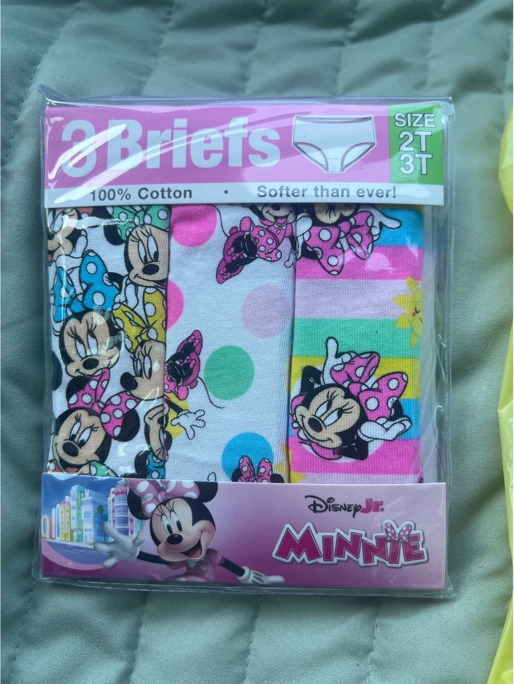 3-Pack Minnie Mouse Girls' Briefs Size 2T/3T